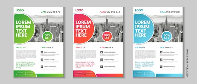 Corporate Flyer Design Jahresbericht Design A4-Vorlage