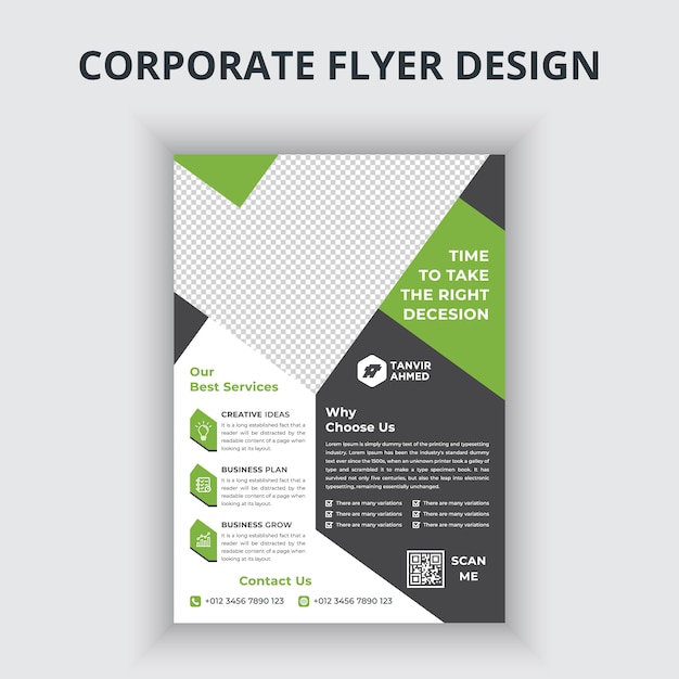 Vektor corporate flyer design