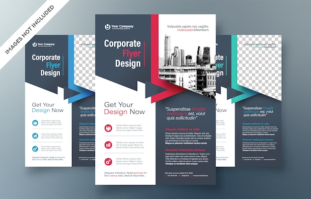 Corporate flyer designvorlage