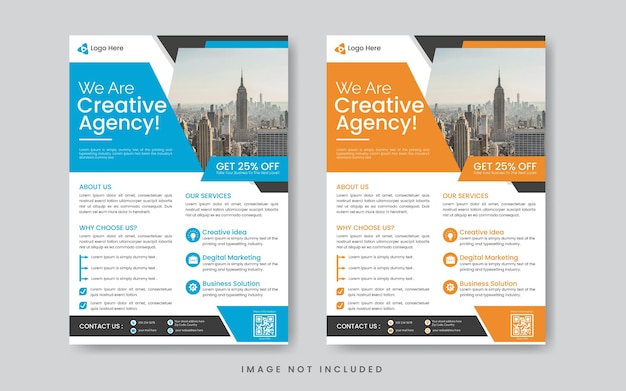 Corporate flyer designvorlage