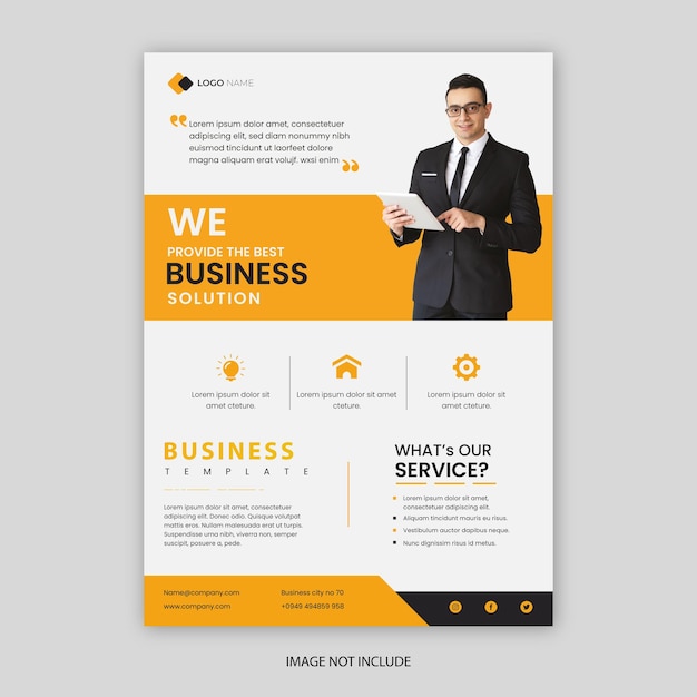 Corporate flyer designvorlage