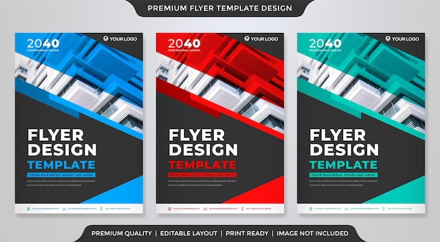 Vektor corporate flyer template design