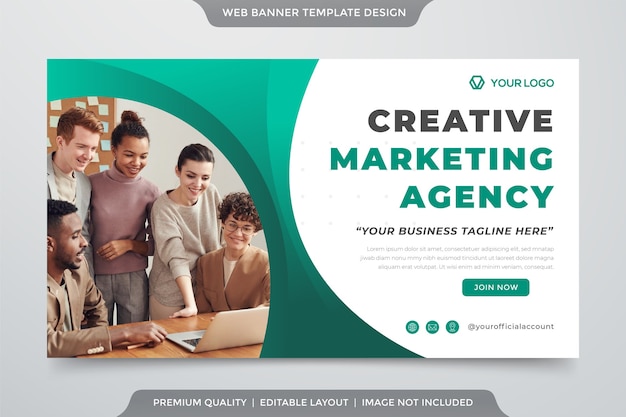 Corporate Flyer Vorlage mit abstraktem Stil