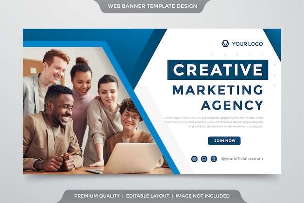 Corporate Flyer Vorlage mit abstraktem Stil