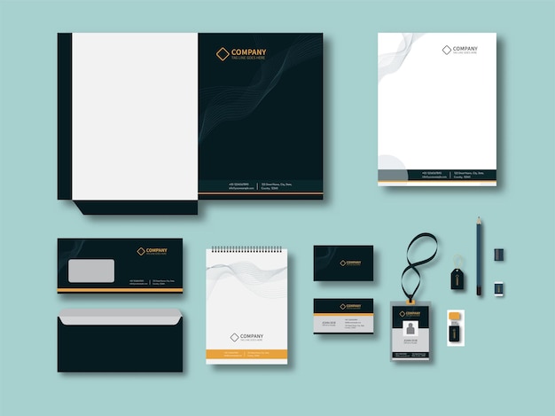 Vektor corporate identity oder business branding kits