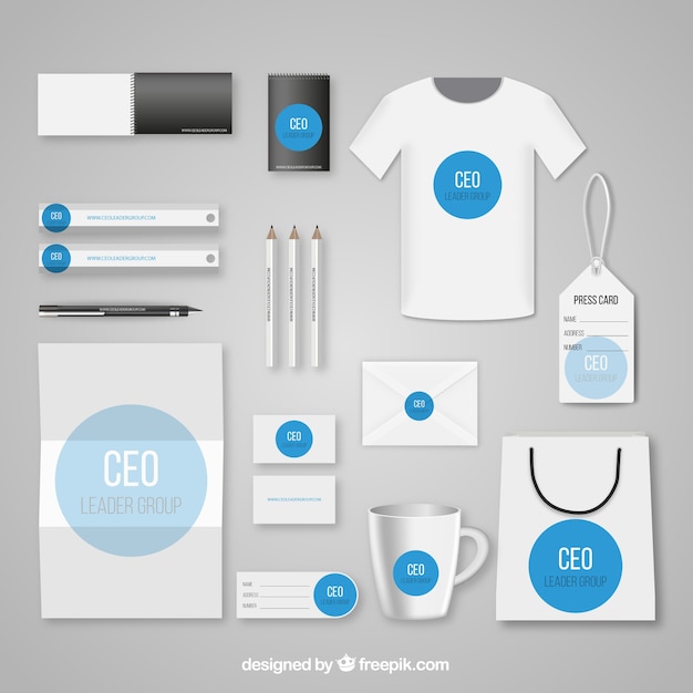 Vektor corporate-identity-vorlage