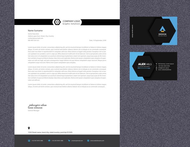 Vektor corporate identity vorlage