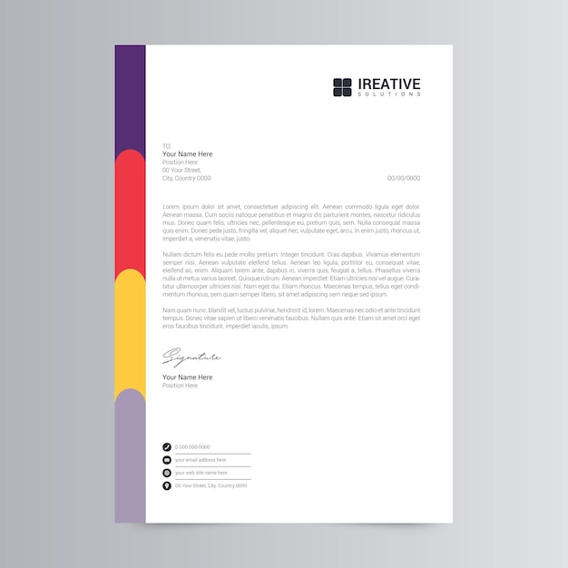 Corporate-letterhead template