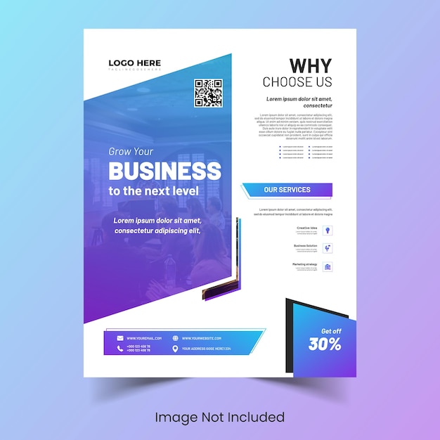 Corporate modern business flyer vorlage