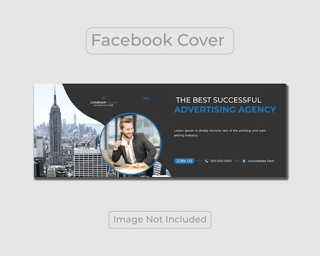 Corporate moderne facebook-cover-design-vorlage