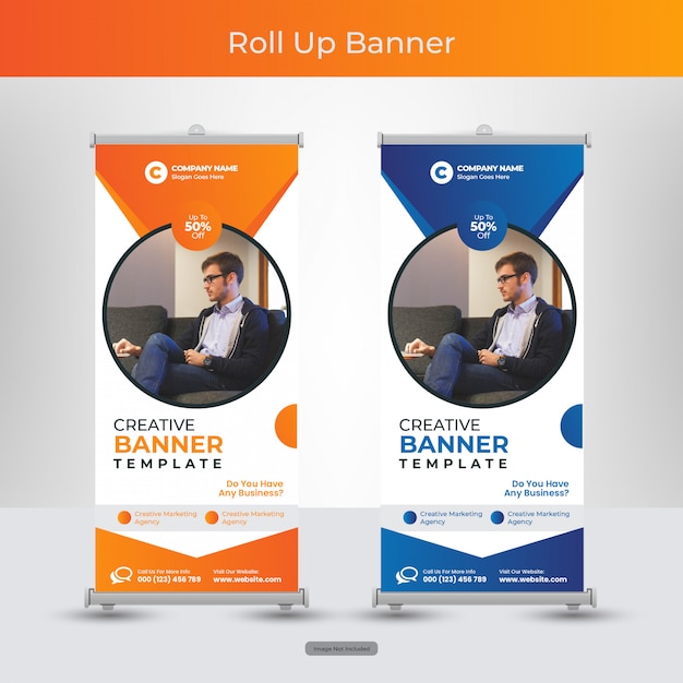 Corporate rollup banner