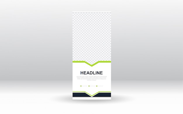 Vektor corporate rollup xbanner template-design