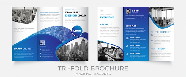 Corporate trifold broschüre vorlage