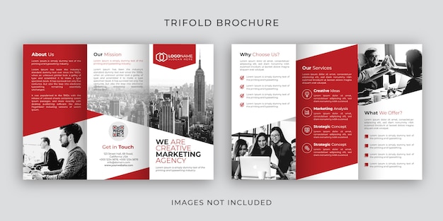 Corporate trifold broschürenvorlage