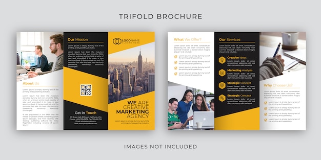 Corporate trifold broschürenvorlage