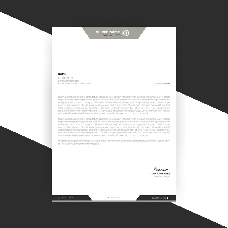 Vektor corporate unternehmen business briefkopf design vorlage vektor