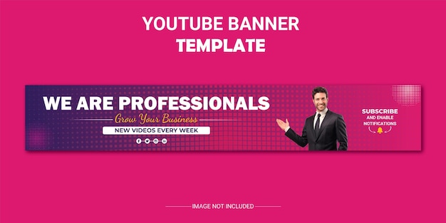 Corporate-YouTube-Cover und Banner-Thumbnail-Vorlagendesign