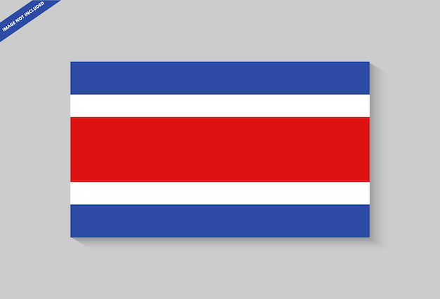 Costa rica-landesflagge