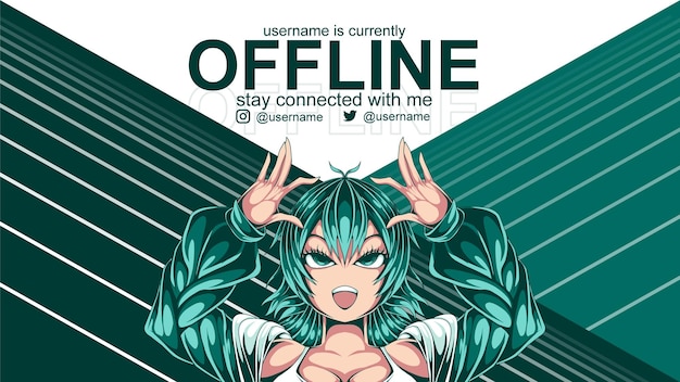 Country girl offline-banner für twitch