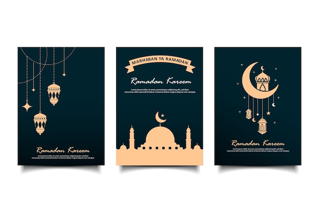 Cover ramadan kareem islamische feier vorlagendesign