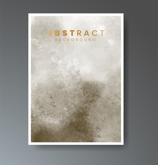 Vektor cover-vorlage mit aquarell-hintergrund design für ihr cover-datum postkarten-banner-logo
