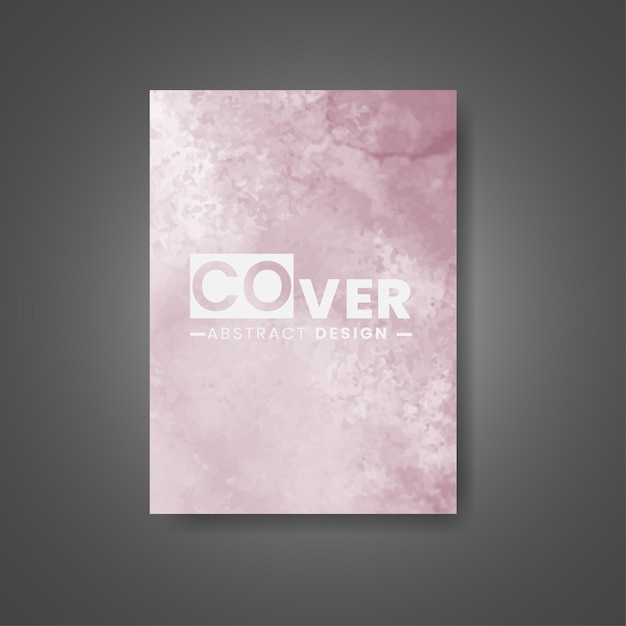 Cover-Vorlage mit Aquarell-Hintergrund. Design für Ihr Cover-Datumspostkarten-Banner-Logo