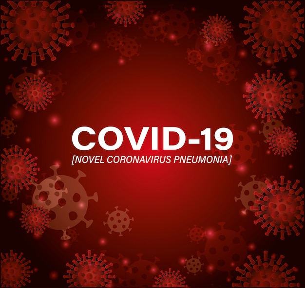 Covid 19 neuartige coronavirus-pneumonie vor dem virushintergrund