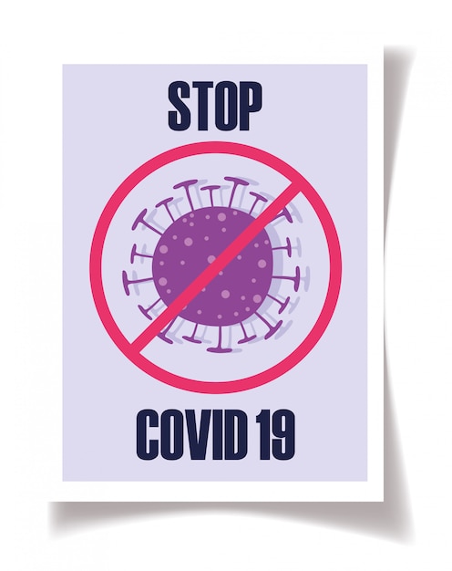 Covid 19 prävention stoppen coranavirus-krankheit lungenentzündung pandemie poster