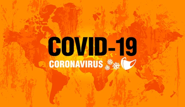 Covid19-pandemie coronavirus-epidemie ausbreitung des coronavirus in der welt vektorillustration