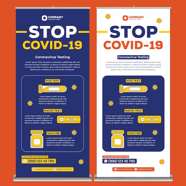 Covid19 posterdruckvorlage im flat design style