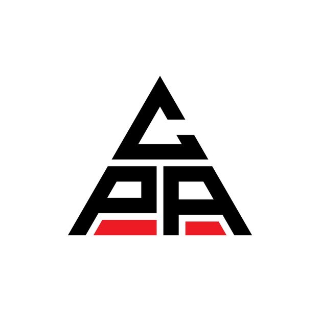 CPA Dreieckbuchstaben-Logo-Design mit Dreiecksform CPA Dreiecks-Logos-Design Monogram CPA Dreieck-Vektor-Logotypen-Vorlage mit roter Farbe CPA Dreiecklings-Logo Einfach Elegant und Luxuriöses Logo