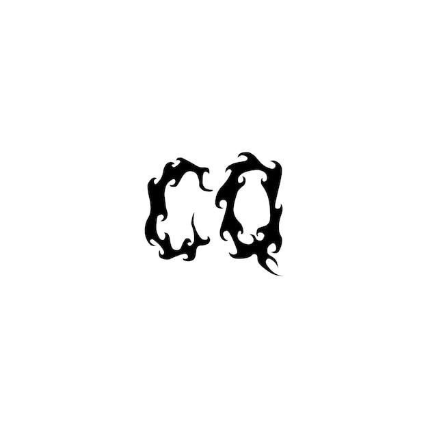 CQ-Monogramm-Logo-Design, Buchstabe, Text, Name, Symbol, monochromes Logo, Alphabet-Zeichen, einfaches Logo