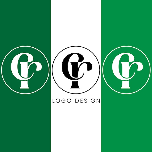 cr-Anfangsbuchstaben-Logo-Design