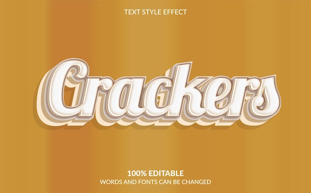 Crackers-Textstil-Effekt