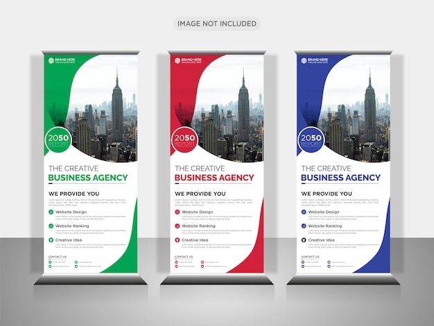 Creative Business Agency Roll-Up-Banner-Design oder Pull-Up-Banner-Design