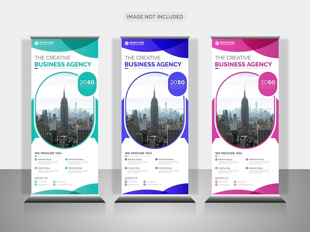 Creative Business Agency Roll-Up-Banner-Design oder Pull-Up-Banner-Design