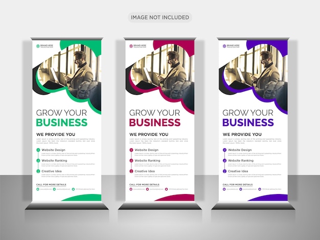 Creative Business Agency Roll-Up-Banner-Design oder X-Banner-Design