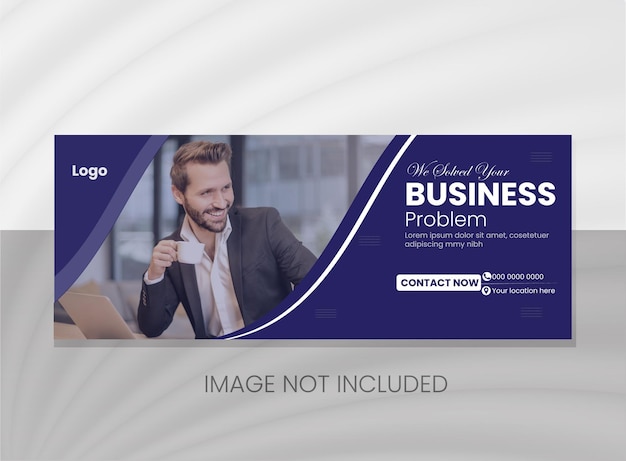 Vektor creative business facebook-cover-design