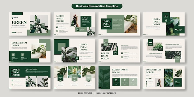 Creative business powerpoint-präsentationsfolien-vorlagen-design-set