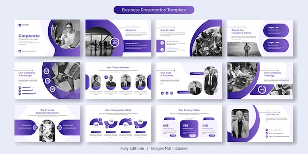 Creative Business PowerPoint-Präsentationsfolien-Vorlagen-Design-Set