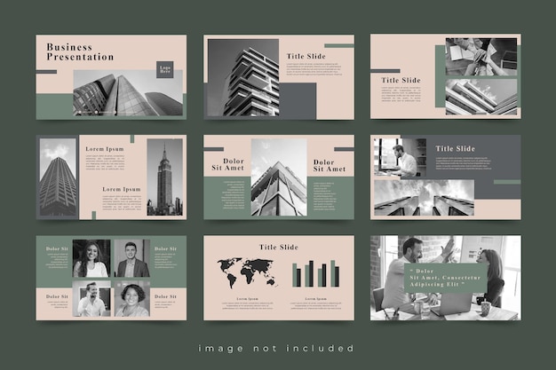 Creative Business Presentation Folienvorlagen-Design-Set