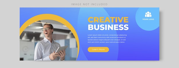 Creative business social media facebook cover banner vorlage