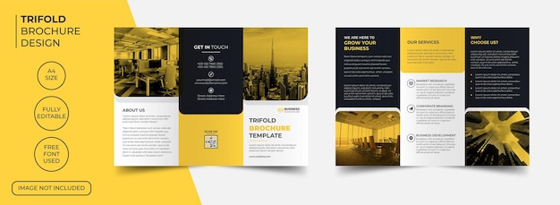 Vektor creative business trifold-broschürenvorlage