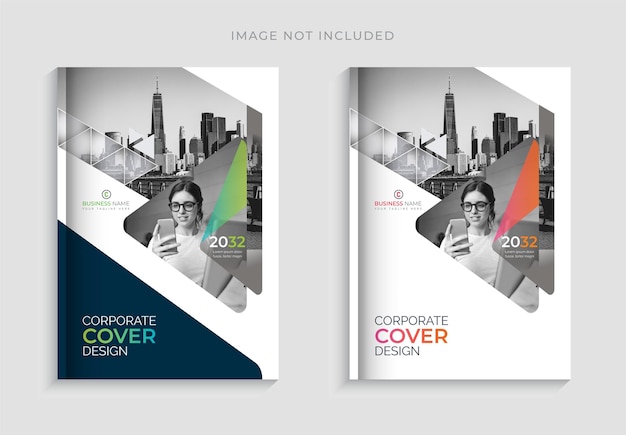 Vektor creative corporate book cover design template set broschüren-cover