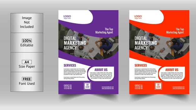 Creative corporate business agentur flyer