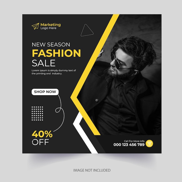 Creative fashion sale social media vorlagendesign