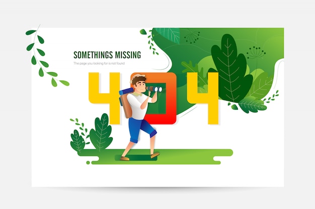 Vektor creative-fehler 404-ladeseite