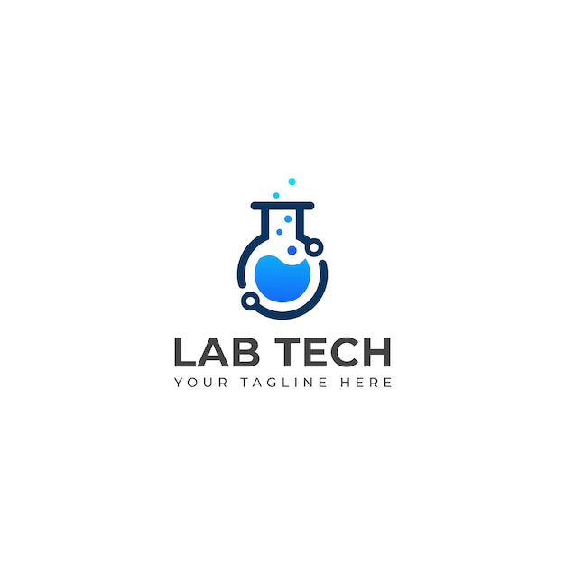 Creative Lab-Logo-Design für die Technologie