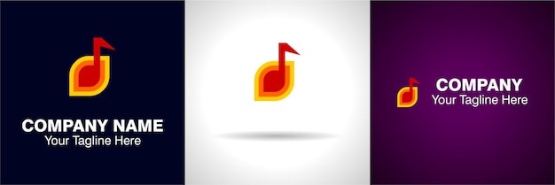 Creative music-logo, music sign-logo und music note-icon-logo