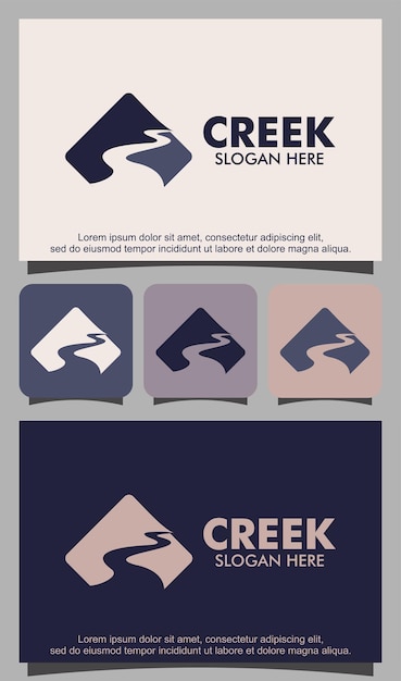 Creek-logo-design-vektor